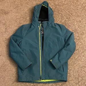 Killtec Waterproof and Windproof Hooded Winter Jacket - Teal, Kid Size 14